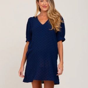 Pink Blush Maternity Blue Dress